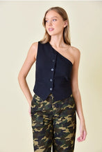 Load image into Gallery viewer, One Shoulder Vest