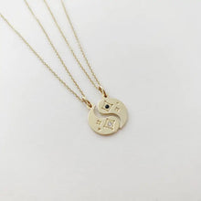 Load image into Gallery viewer, BFF Yin to my Yang Necklace Duo
