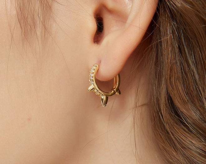 Mya Gold Spike Earrings